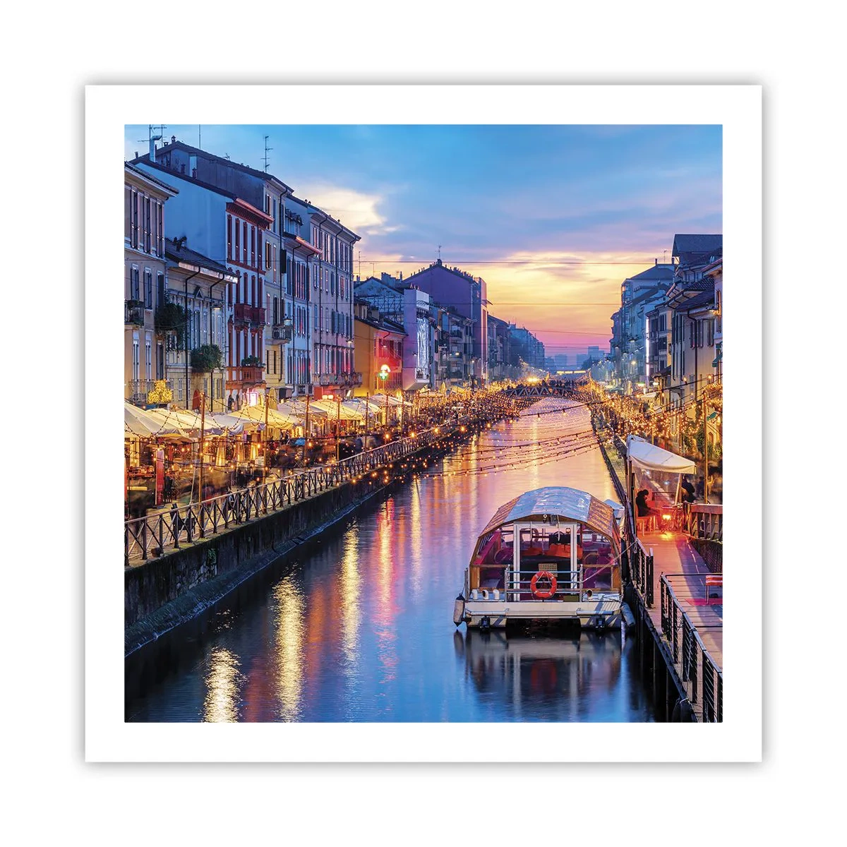 Poster - O seară de lumină și distracție - 60x60 cm
