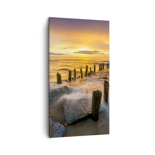 Tablou pe pânză - Frumusețe brută a mării - 45x80 cm