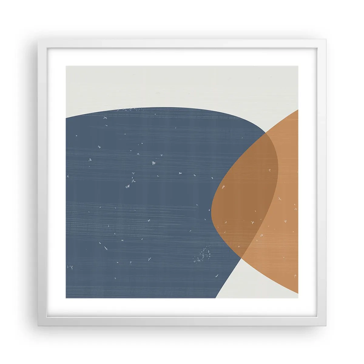 Poster în ramă albă - Ovale și influențe - 50x50 cm