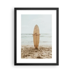 Poster în ramă neagră - Din dragoste pentru valuri - 30x40 cm