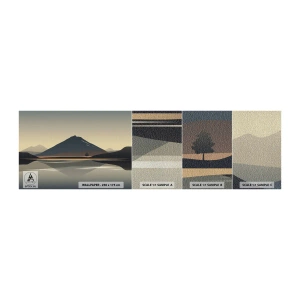 Mostră tapet Premium Canvas - În oglindă - Aisberg, Bucată, Peisaj - 100x30 cm