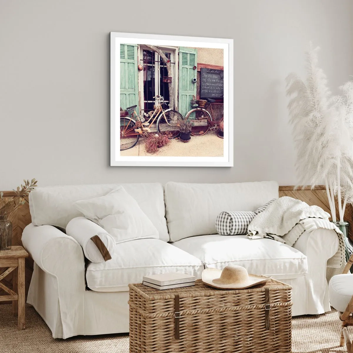 Poster în ramă albă - Trăiască provincia! - 30x30 cm