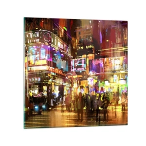 Tablou pe sticlă - Într-o mare de lumină - 40x40 cm