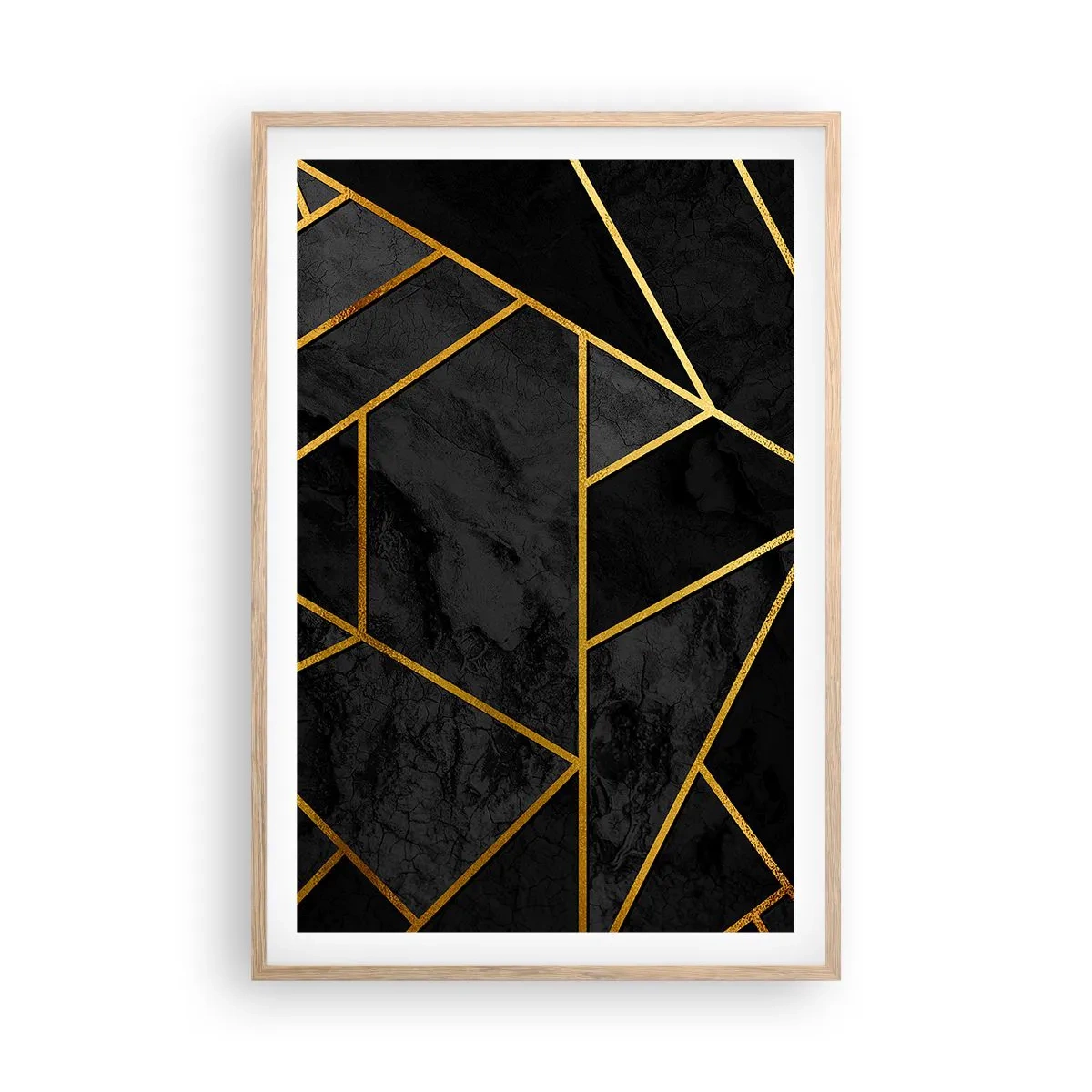 Poster în ramă de stejar deschis - Întuneric și lumină - 61x91 cm