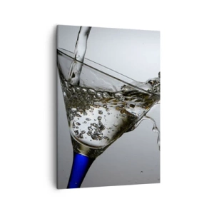 Tablou pe pânză - Apă pură în sticlă de cristal - 50x70 cm