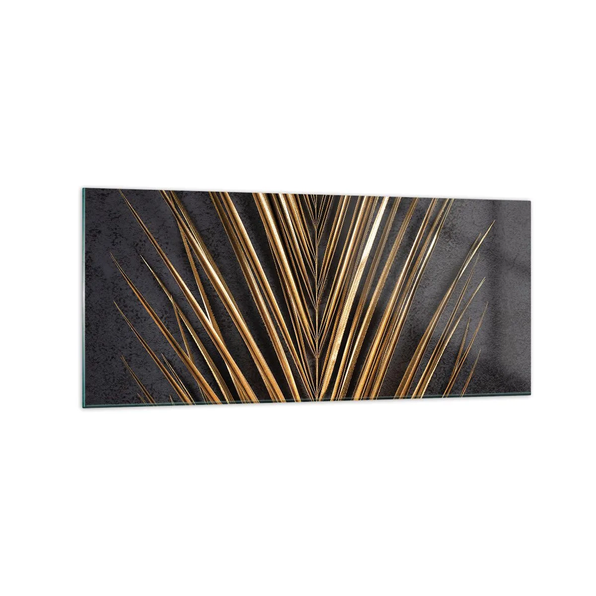 Tablou pe sticlă - Aur tropical - 120x50 cm