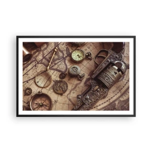 Poster în ramă neagră - Sugestii de aventură - 91x61 cm