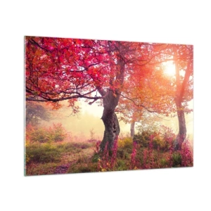 Tablou pe sticlă - O frenezie de înflorire - 100x70 cm