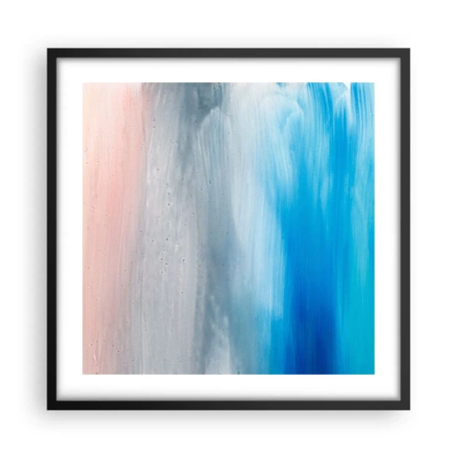 Poster în ramă neagră - Elemente: aer - 50x50 cm