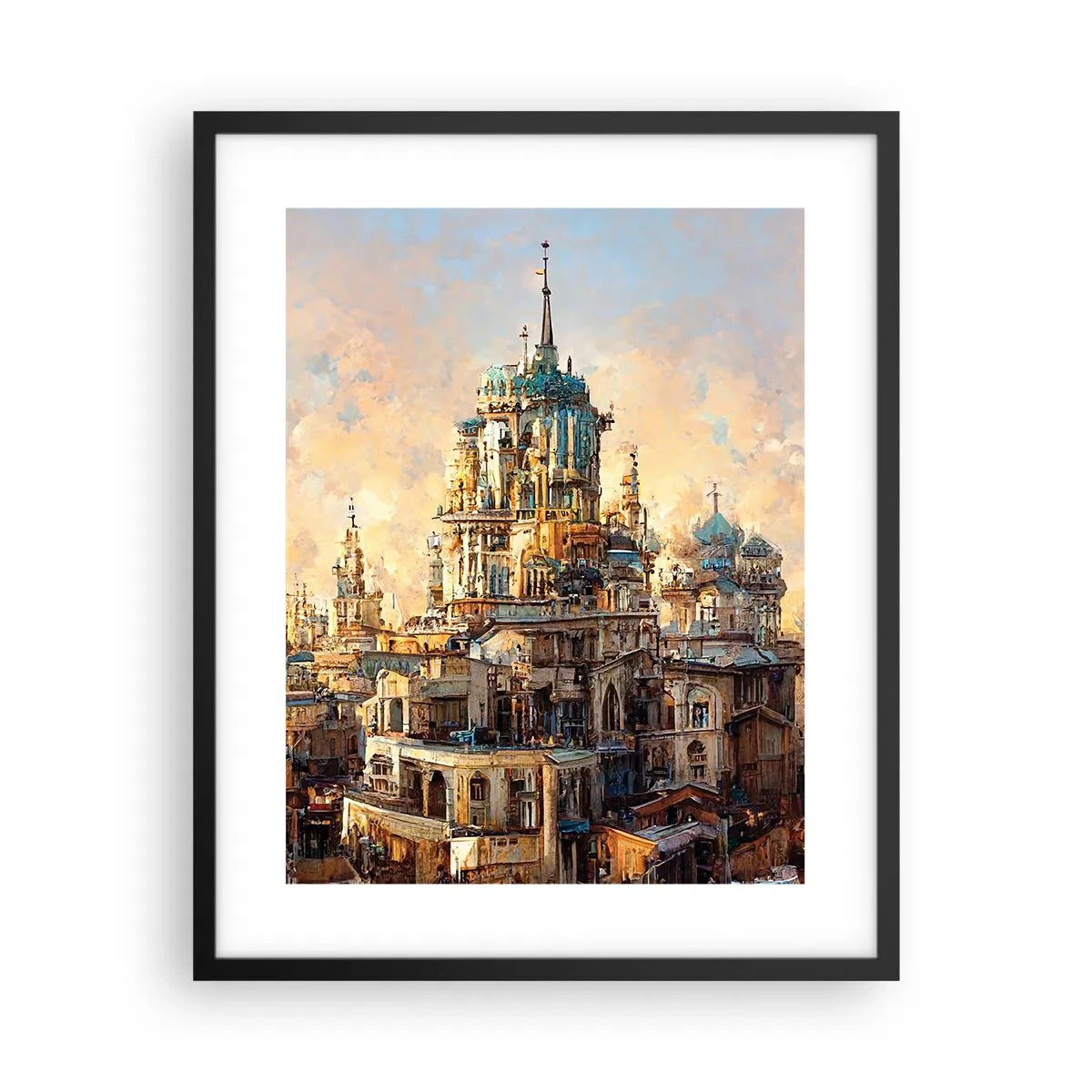 Poster în ramă neagră - Orașul tuturor orașelor - 40x50 cm