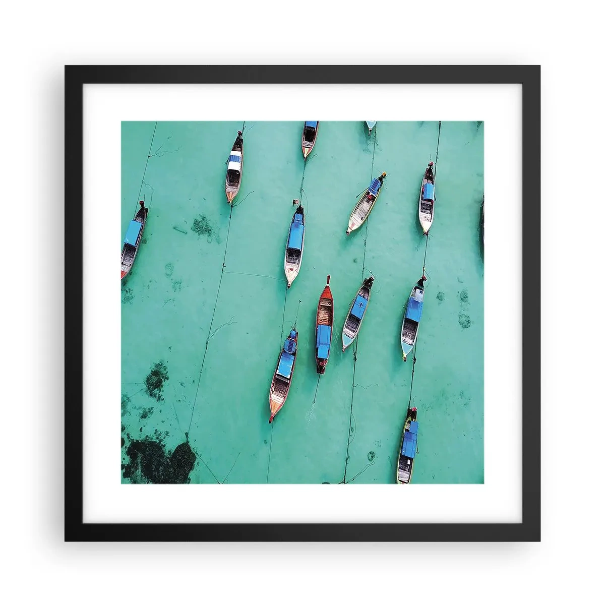 Poster în ramă neagră - În așteptare - 40x40 cm