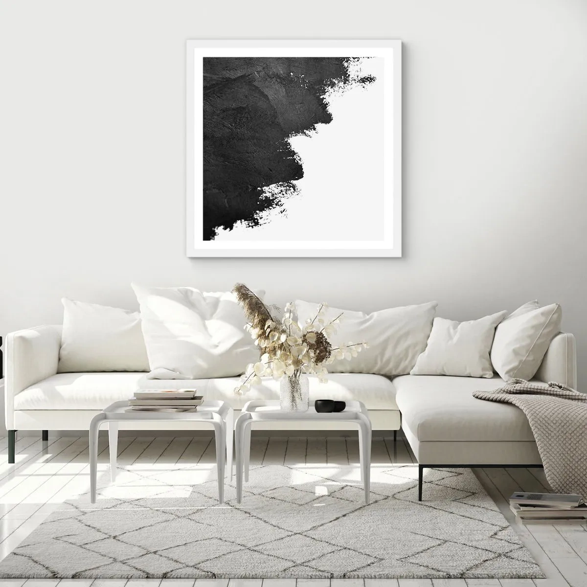 Poster în ramă albă - Elemente: pământ - 50x50 cm