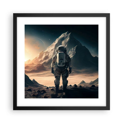 Poster în ramă neagră - O nouă provocare - 40x40 cm