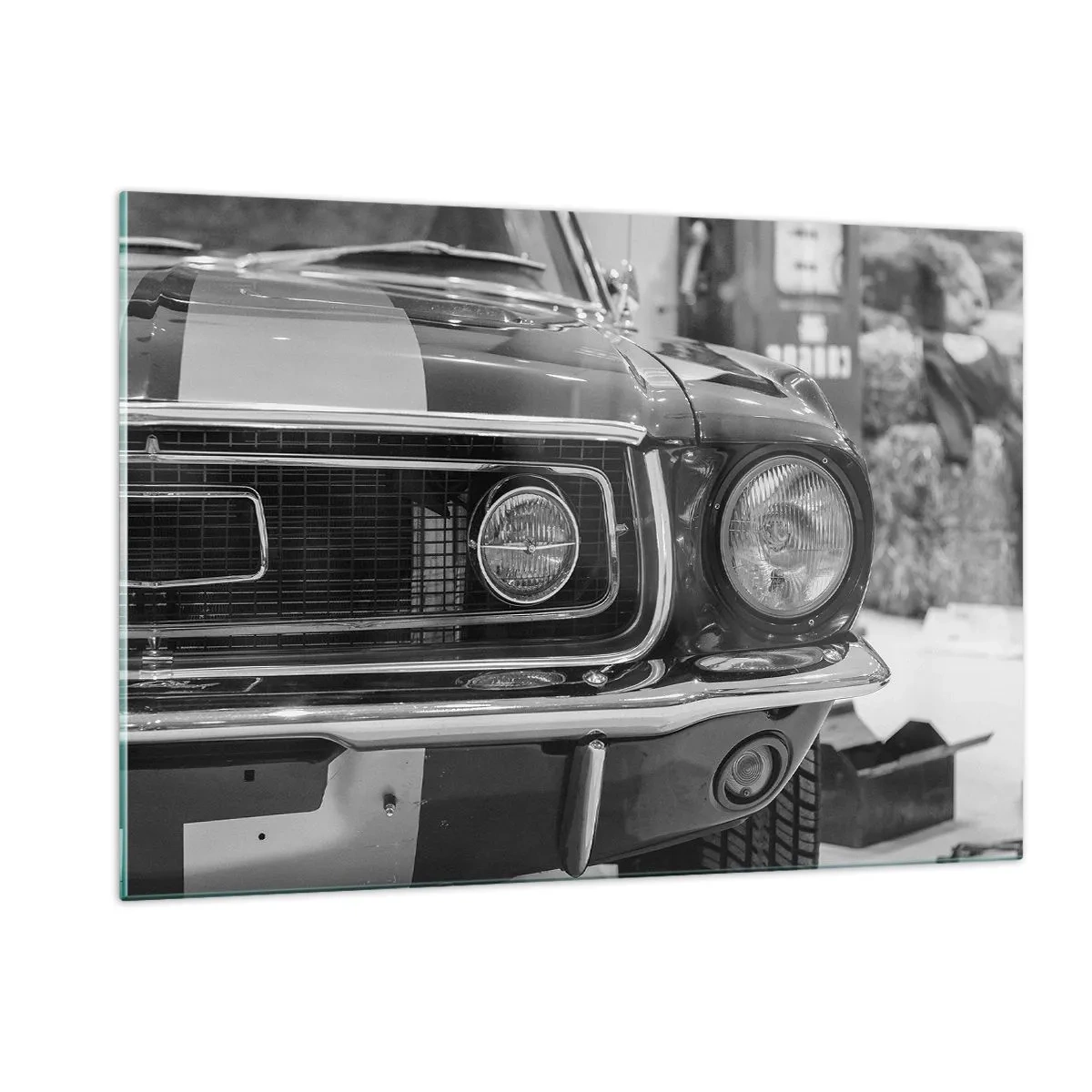 Tablou pe sticlă - Condus dur - 120x80 cm