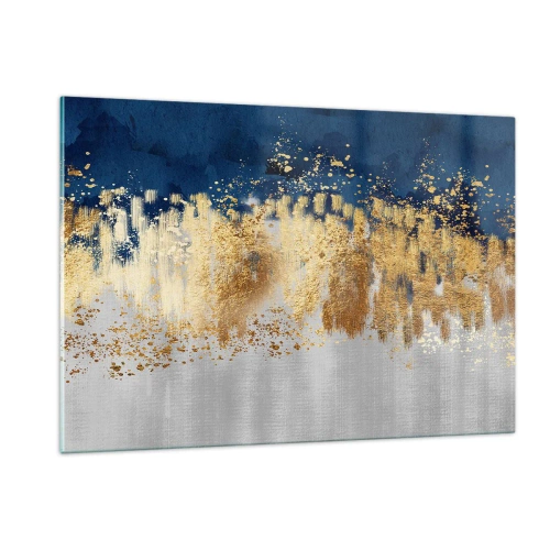 Tablou pe sticlă - Compoziție modernă cu bliț - 120x80 cm
