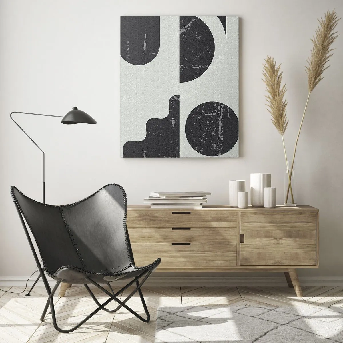 Tablou pe sticlă - Compoziție deasupra și dedesubt - 80x120 cm