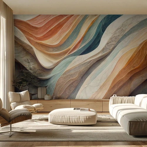 Tapet Standard Eco - Momentul dinaintea schimbării - Textură, Model, Luminos - 300x210 cm