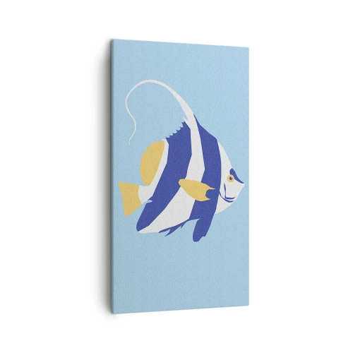 Tablou pe pânză - Frumoasa din apele tropicale - 45x80 cm