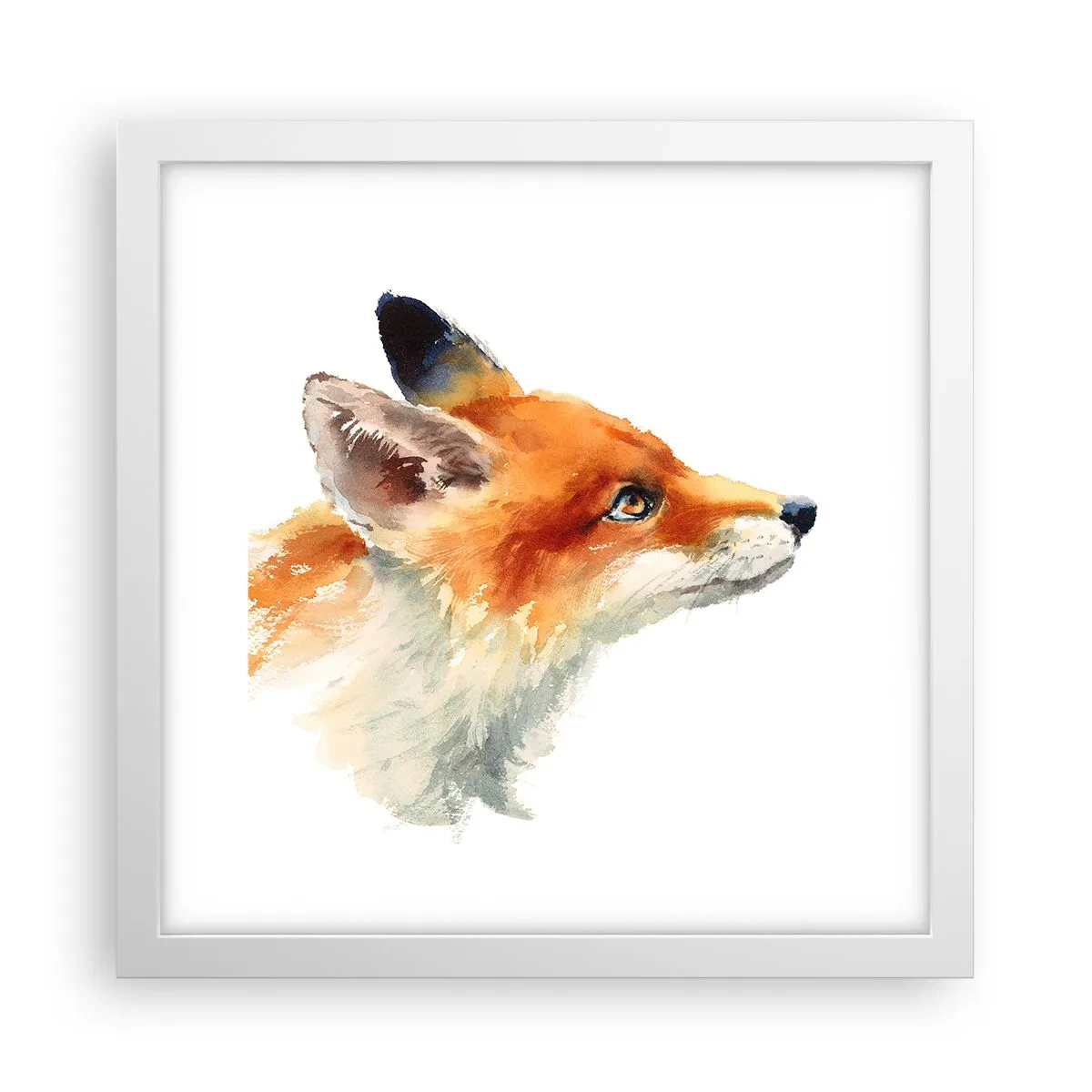 Poster în ramă albă - Nu poți fi niciodată prea atent - 30x30 cm