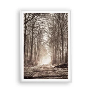 Poster în ramă albă - Catedrala Forestieră - 70x100 cm