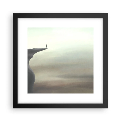 Poster în ramă neagră - În sus, bineînțeles! - 30x30 cm