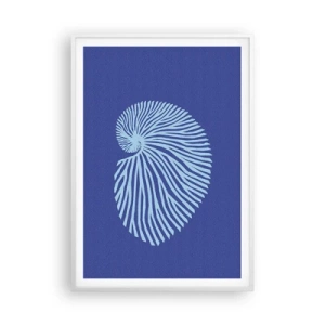 Poster în ramă albă - Nașterea cochiliei - 70x100 cm
