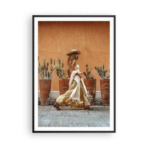 Poster în ramă neagră - În stilul hippie - 70x100 cm