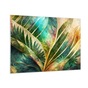 Tablou pe sticlă - Culorile tropicelor - 100x70 cm