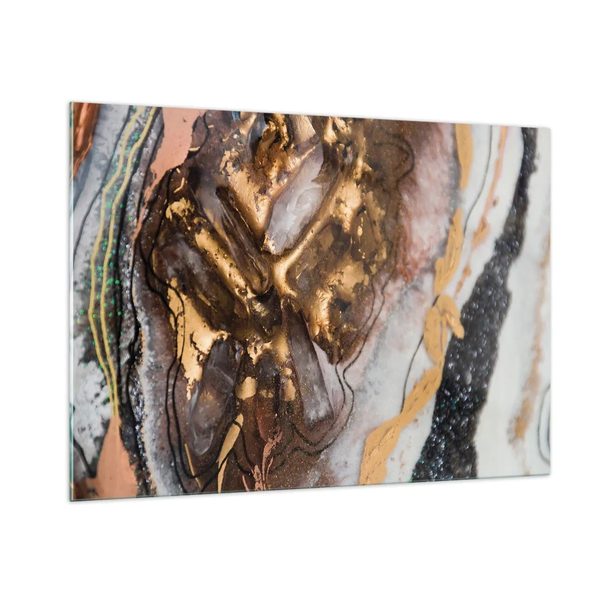 Tablou pe sticlă - Elementul pământ - 100x70 cm