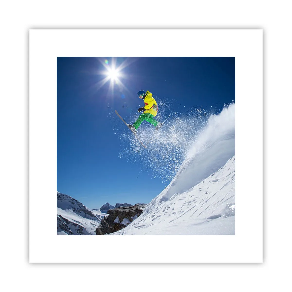 Poster - Dansând cu munții - 30x30 cm