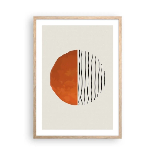 Poster în ramă de stejar deschis - În stil japonez - 50x70 cm