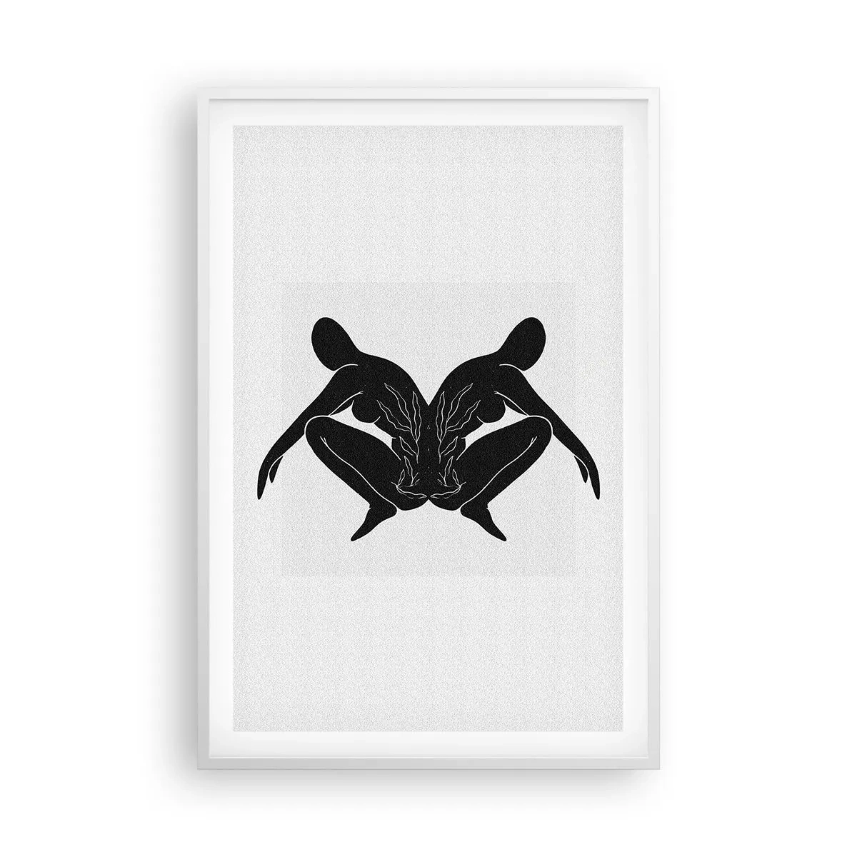 Poster în ramă albă - Suflet comun - 61x91 cm