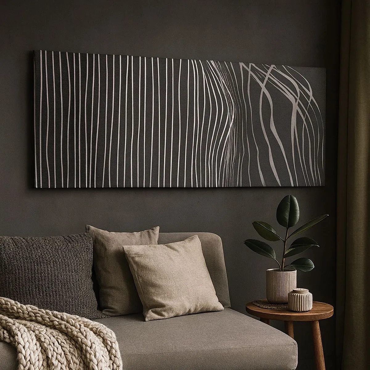 Tablou pe pânză - Ritm și accent - 100x40 cm