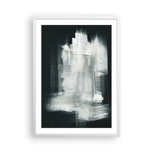 Poster în ramă albă - Țesut vertical și orizontal - 50x70 cm