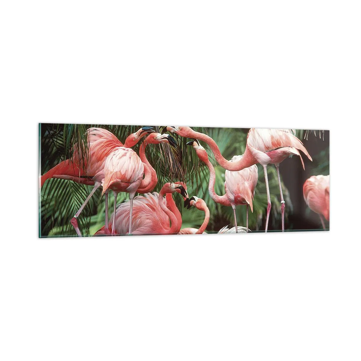 Tablou pe sticlă - Bârfa de după-amiază - 90x30 cm