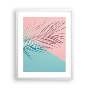 Poster în ramă albă - Impresie tropicală - 40x50 cm
