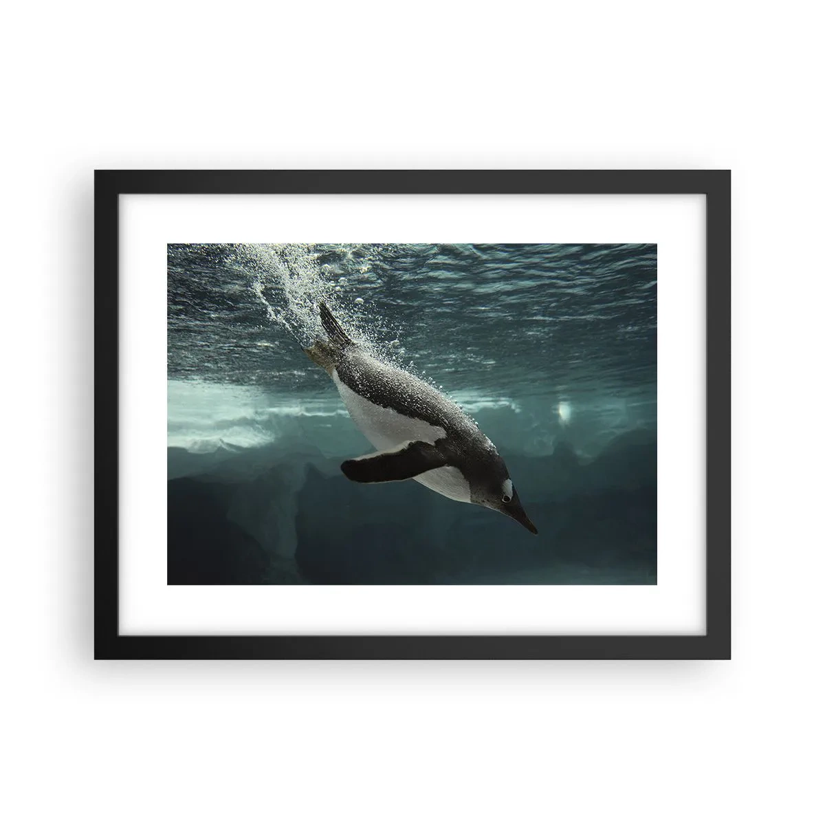 Poster în ramă neagră - Bun venit în lumea mea - 40x30 cm