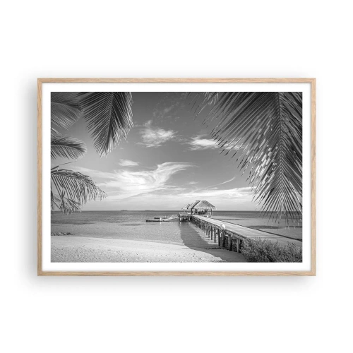 Poster în ramă de stejar deschis - O amintire sau un vis? - 100x70 cm