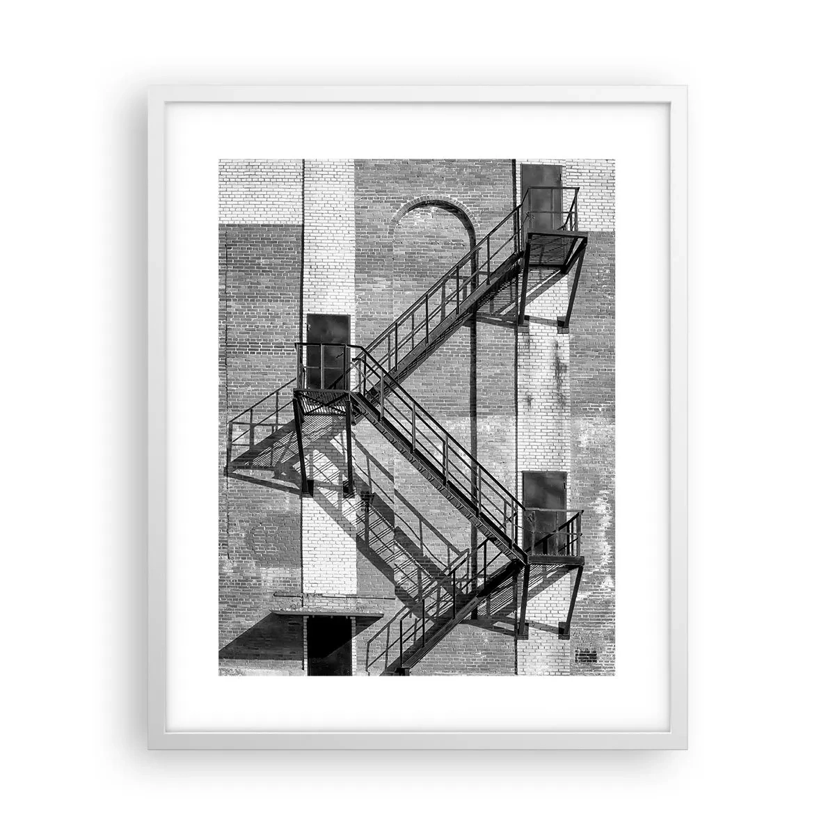 Poster în ramă albă - Stil industrial - 40x50 cm