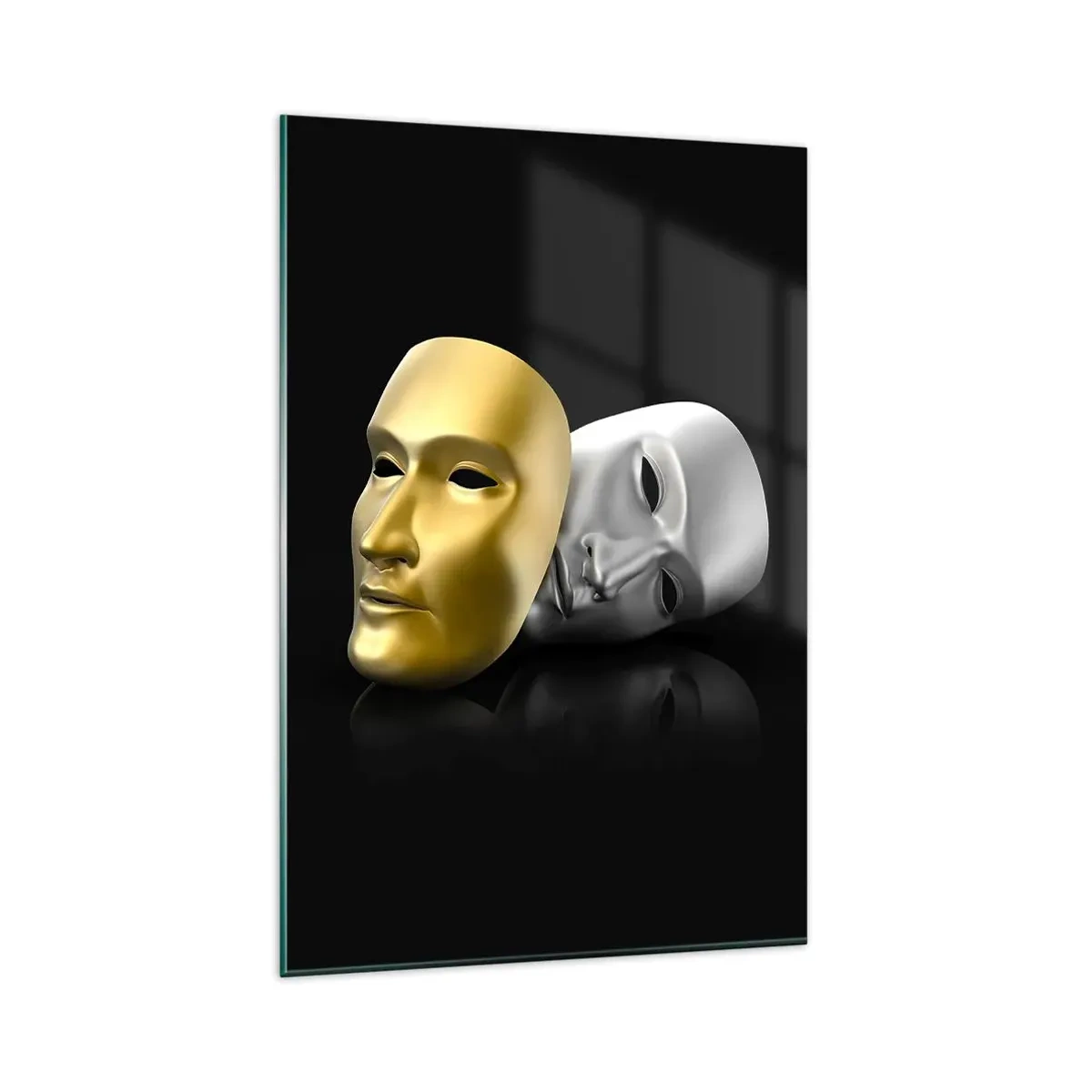 Tablou pe sticlă - Viața este teatru - 80x120 cm