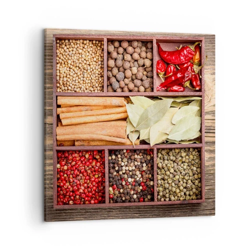 Tablou pe pânză - Ordine de forme, buchet de arome - 50x50 cm