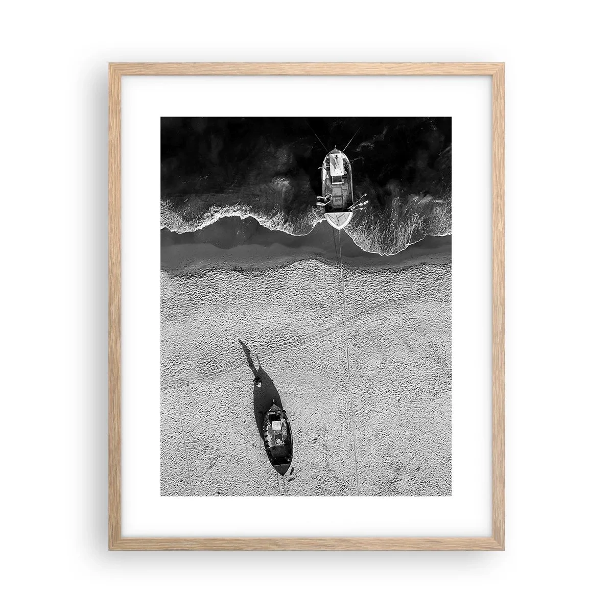 Poster în ramă de stejar deschis - Tot pe țărm... - 40x50 cm