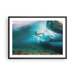 Poster în ramă neagră - Lumea subacvatică - 70x50 cm