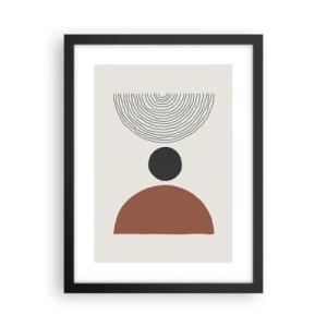 Poster în ramă neagră - În centrul atenției - 30x40 cm