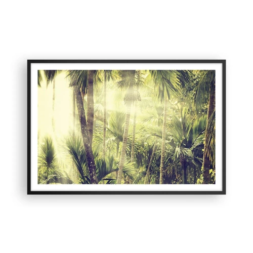 Poster în ramă neagră - Ardoare verde - 91x61 cm