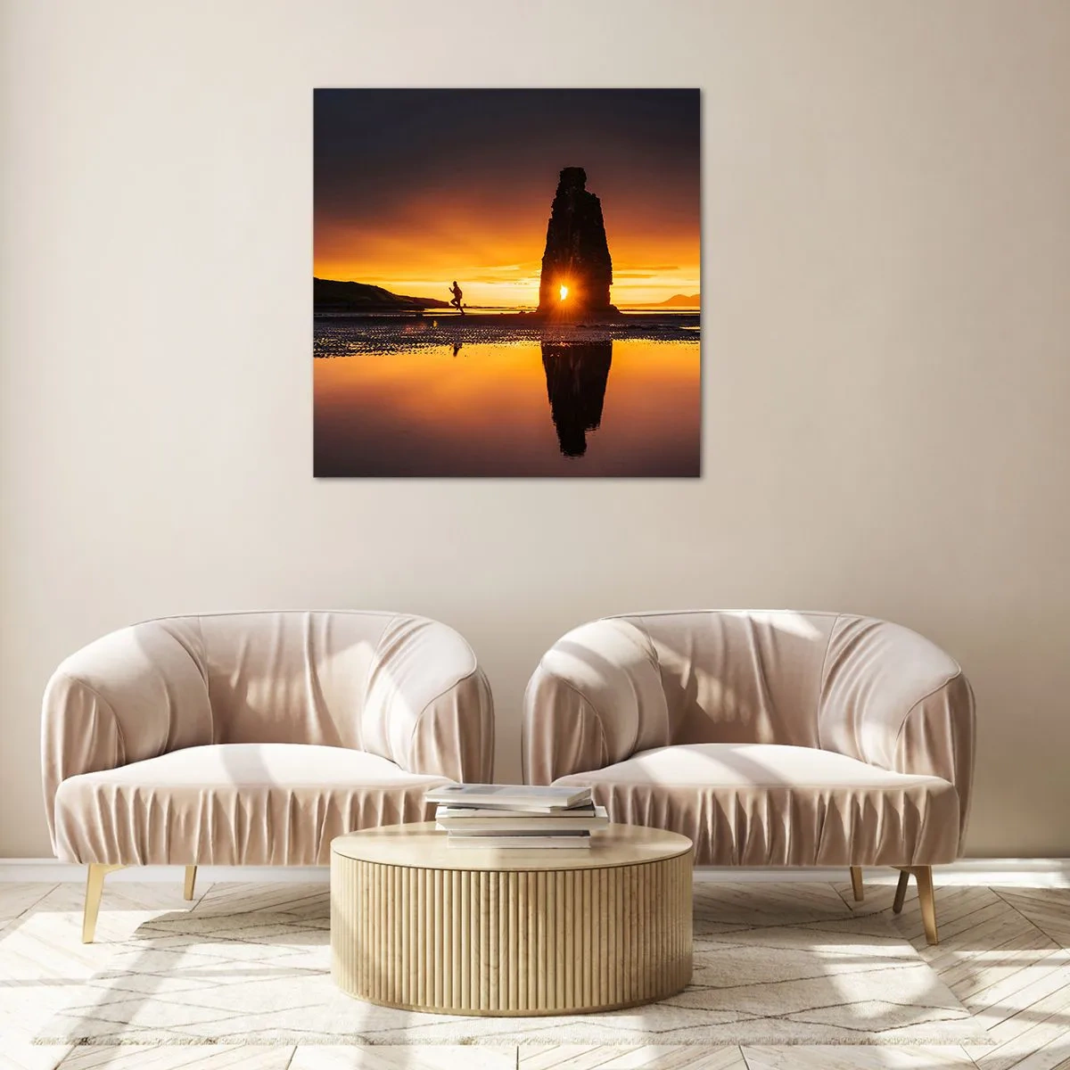 Tablou pe sticlă - Doar tu și natura - 50x50 cm