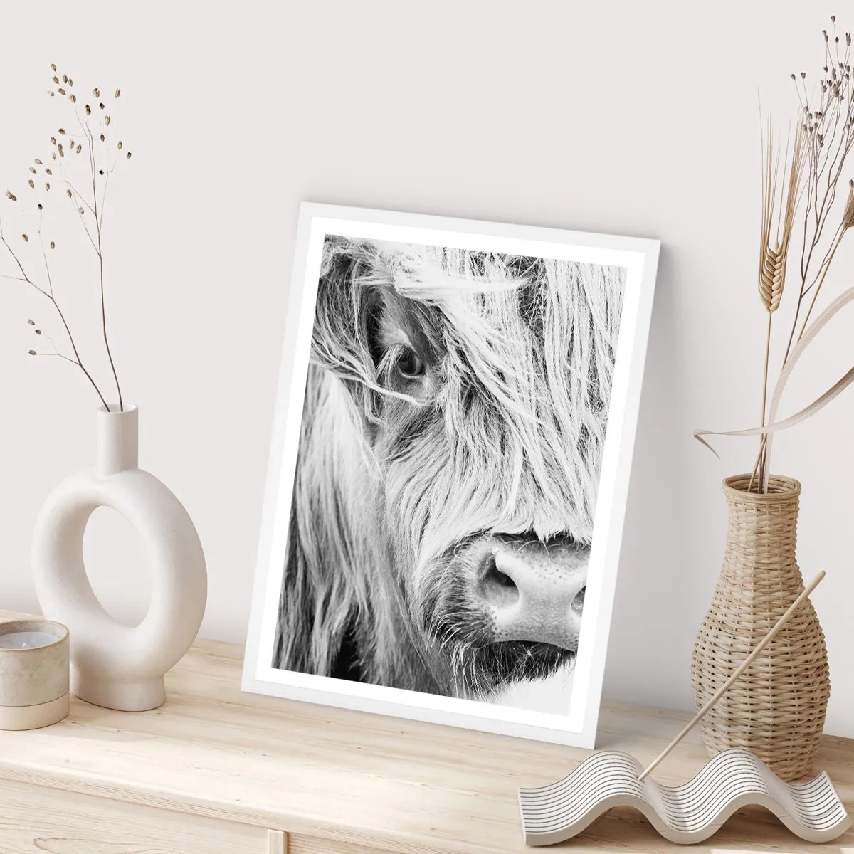 Poster în ramă albă - Sălbăticie scoțiană - 40x50 cm