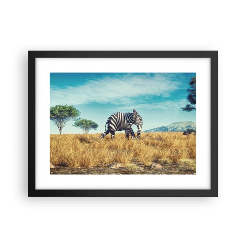 Poster în ramă neagră - Griul nu mai este la modă - 40x30 cm