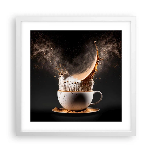 Poster în ramă albă - O explozie de arome - 40x40 cm