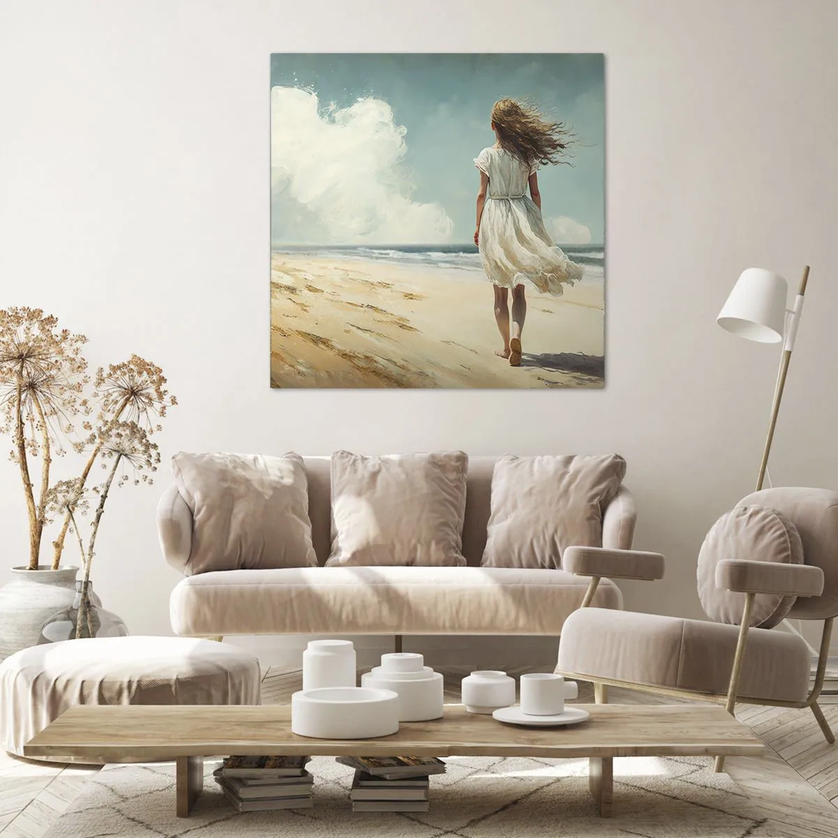 Tablou pe pânză - Vreau să întâlnesc soarele și vântul - 70x70 cm